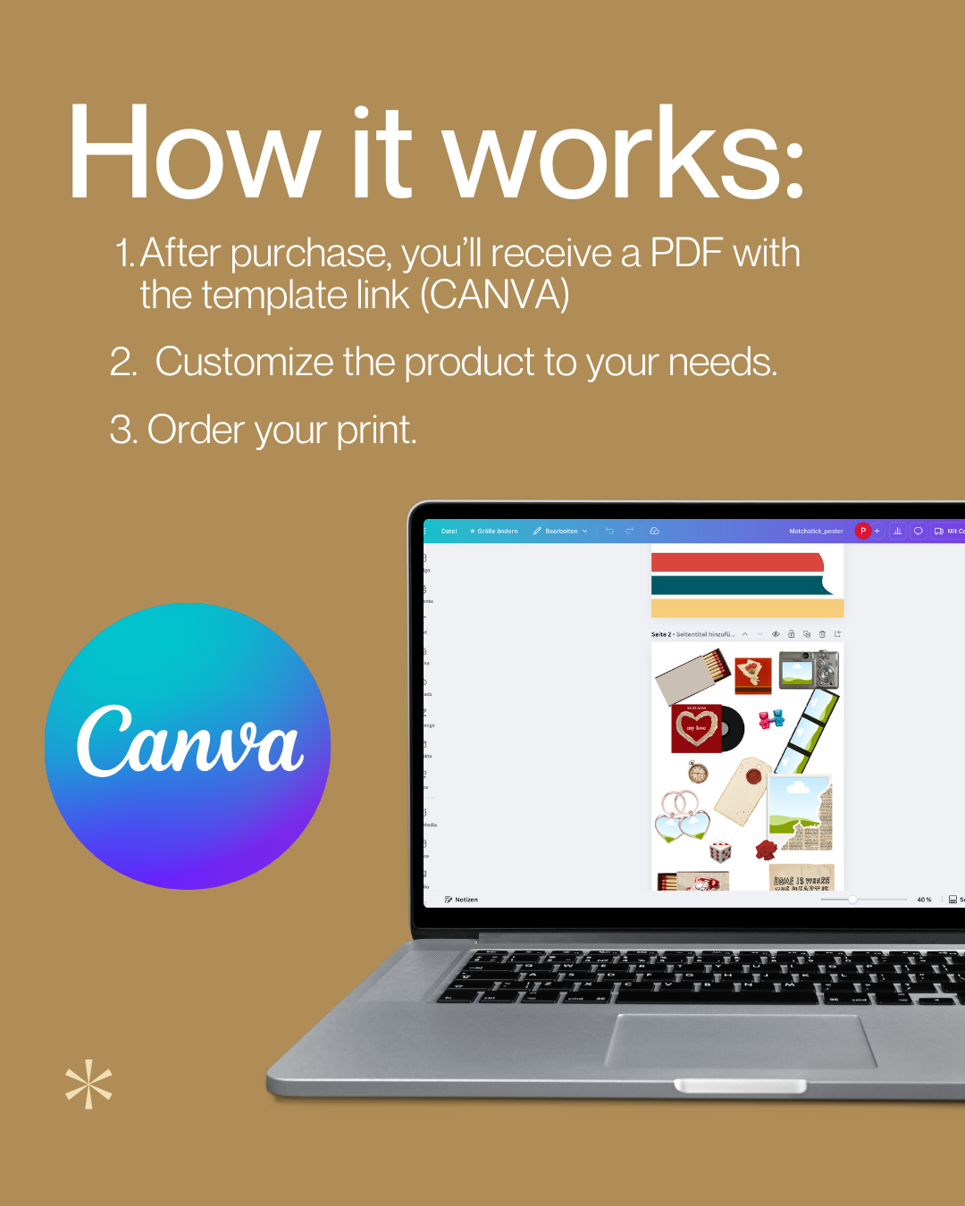 Streichholz – PartnerWandbild