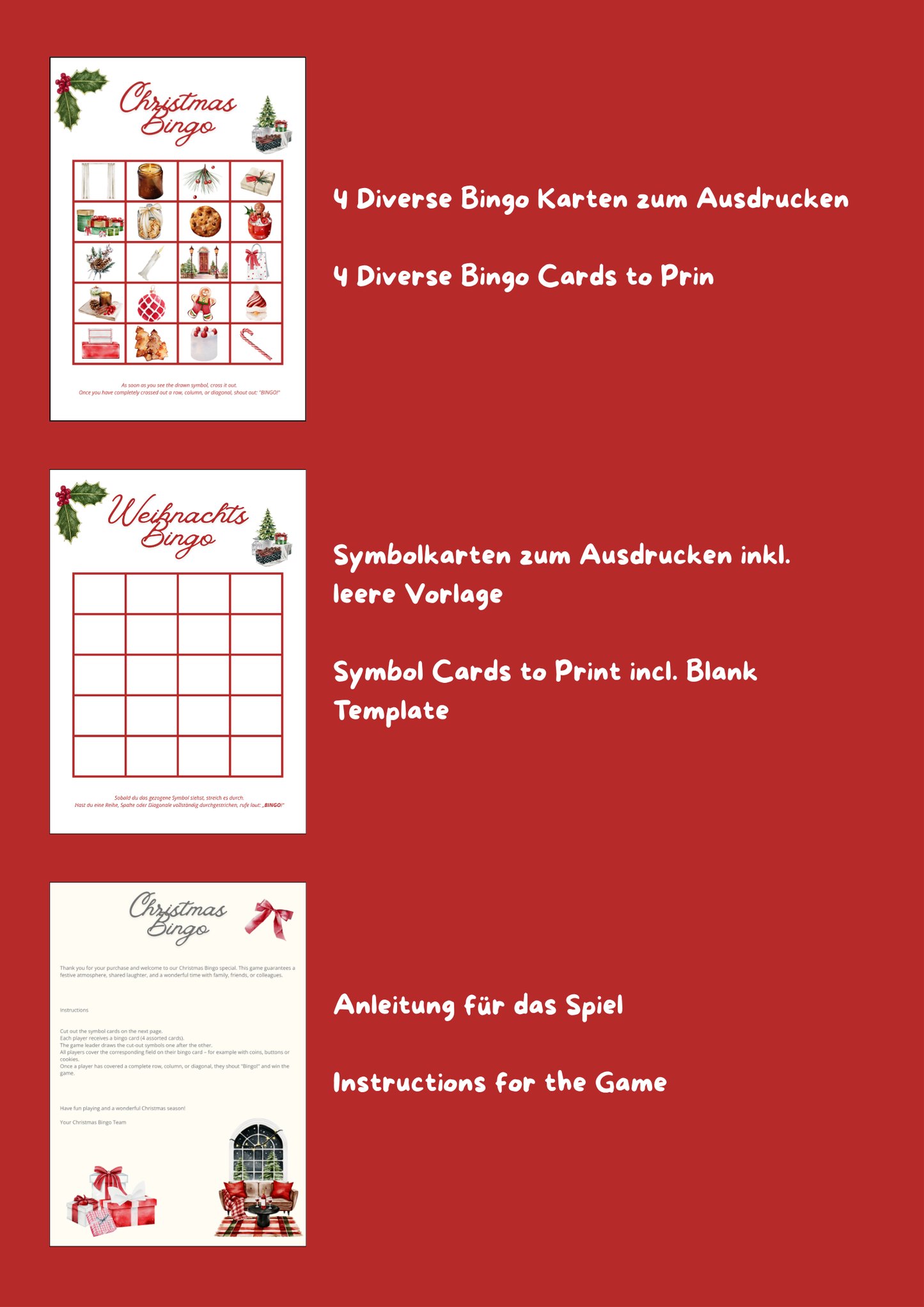 Weihnachts-Bingo – Festlicher Spielspaß für alle!