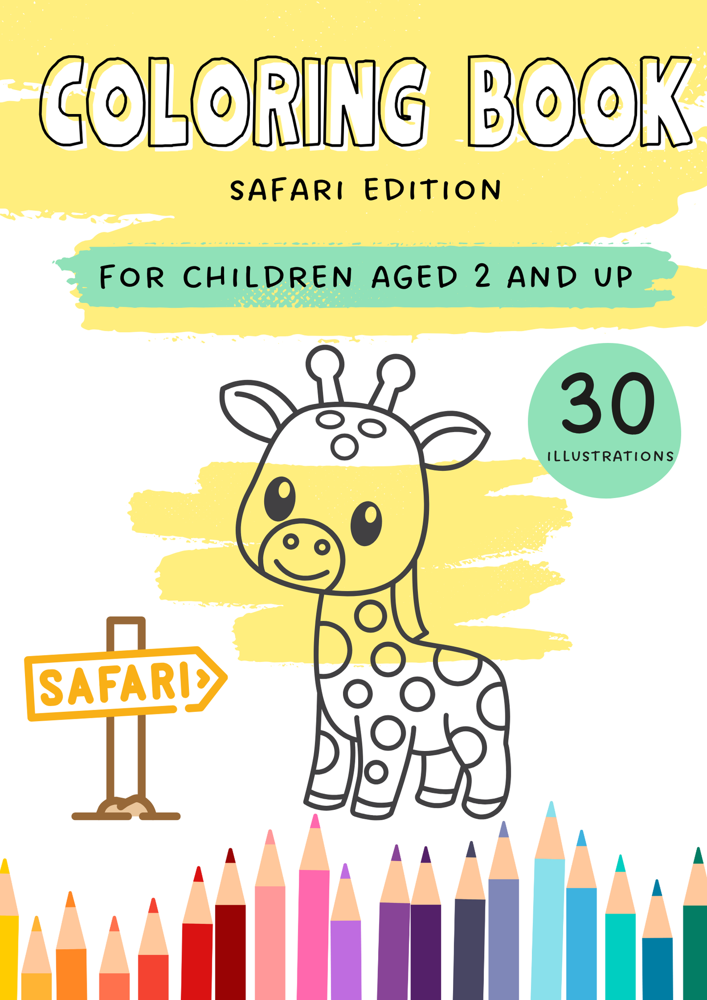 Ausmalbuch – Safari Edition (30 Ausmalbilder) – PDF Download
