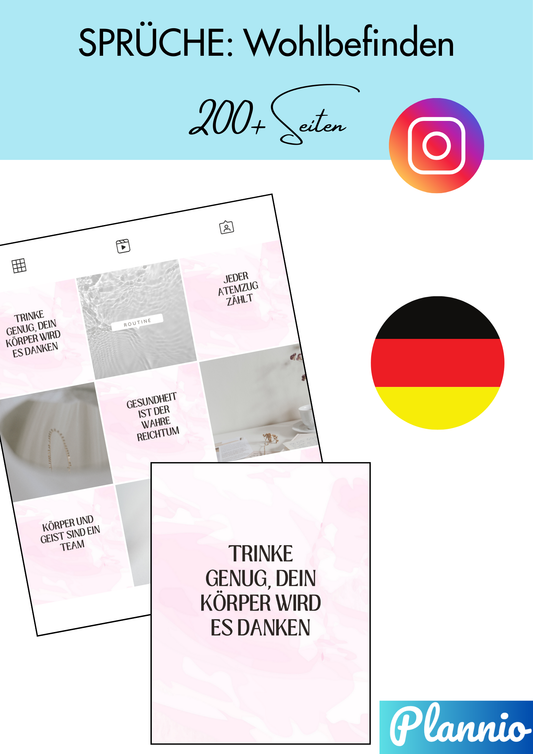 🧘‍♀️💚 200+ Instagram Vorlagen: Gesundheit & Wohlbefinden