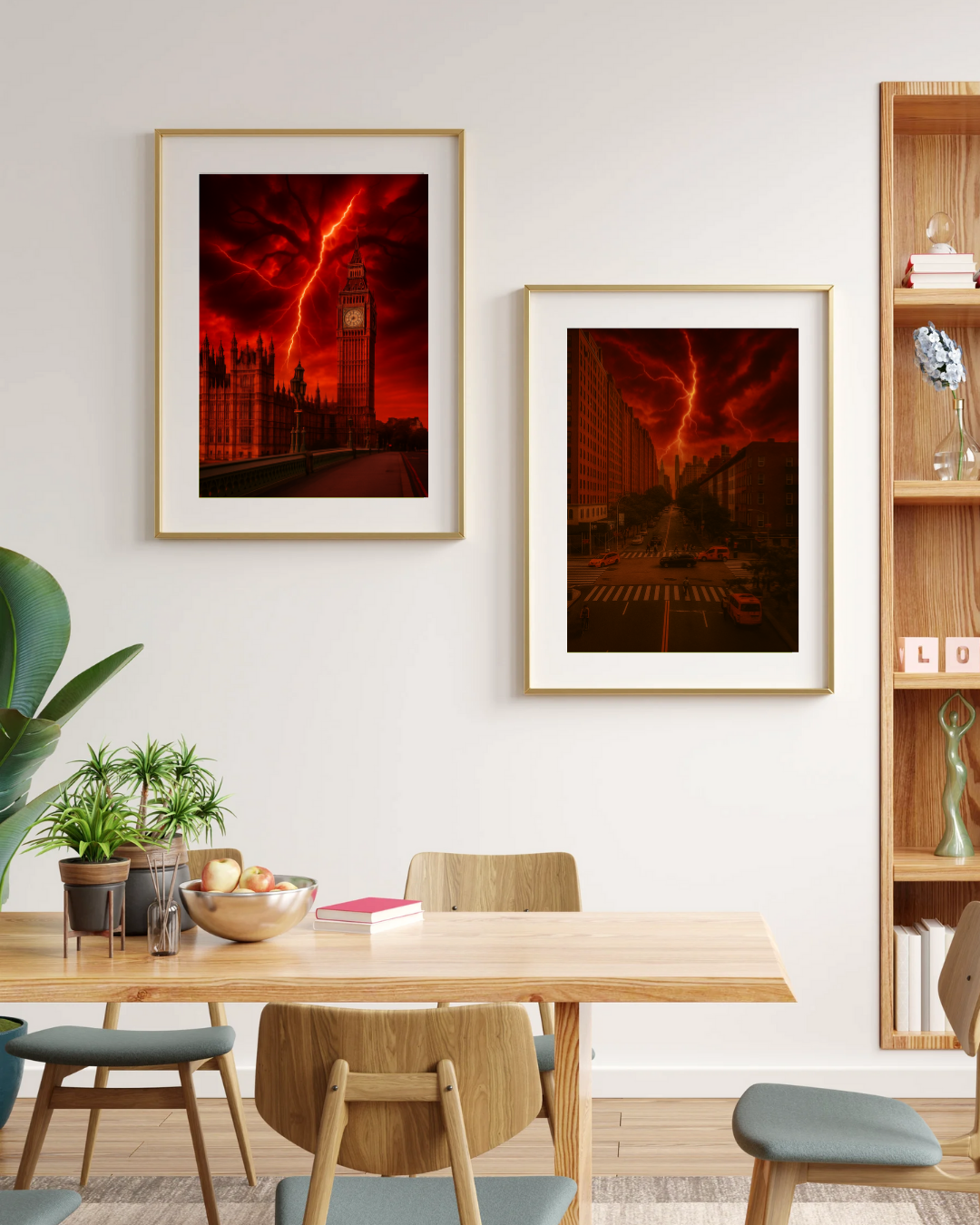 Upside Down Print Wall