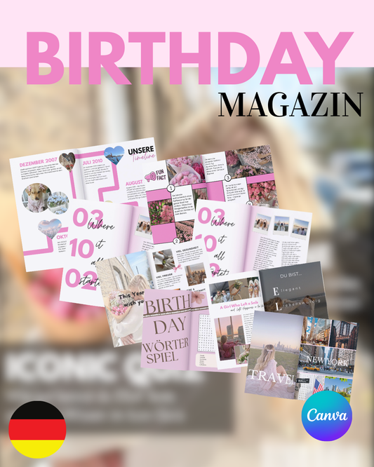 🎉 Birthday booklet for women – The perfect gift