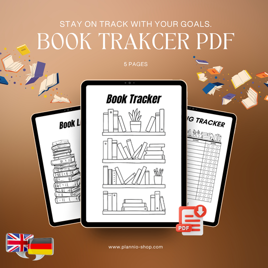 Book Tracker – 5 Seiten (Digitales PDF)