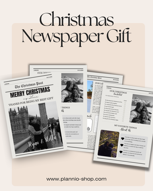 Newspaper Weihnachtsgeschenk | Couple Edition