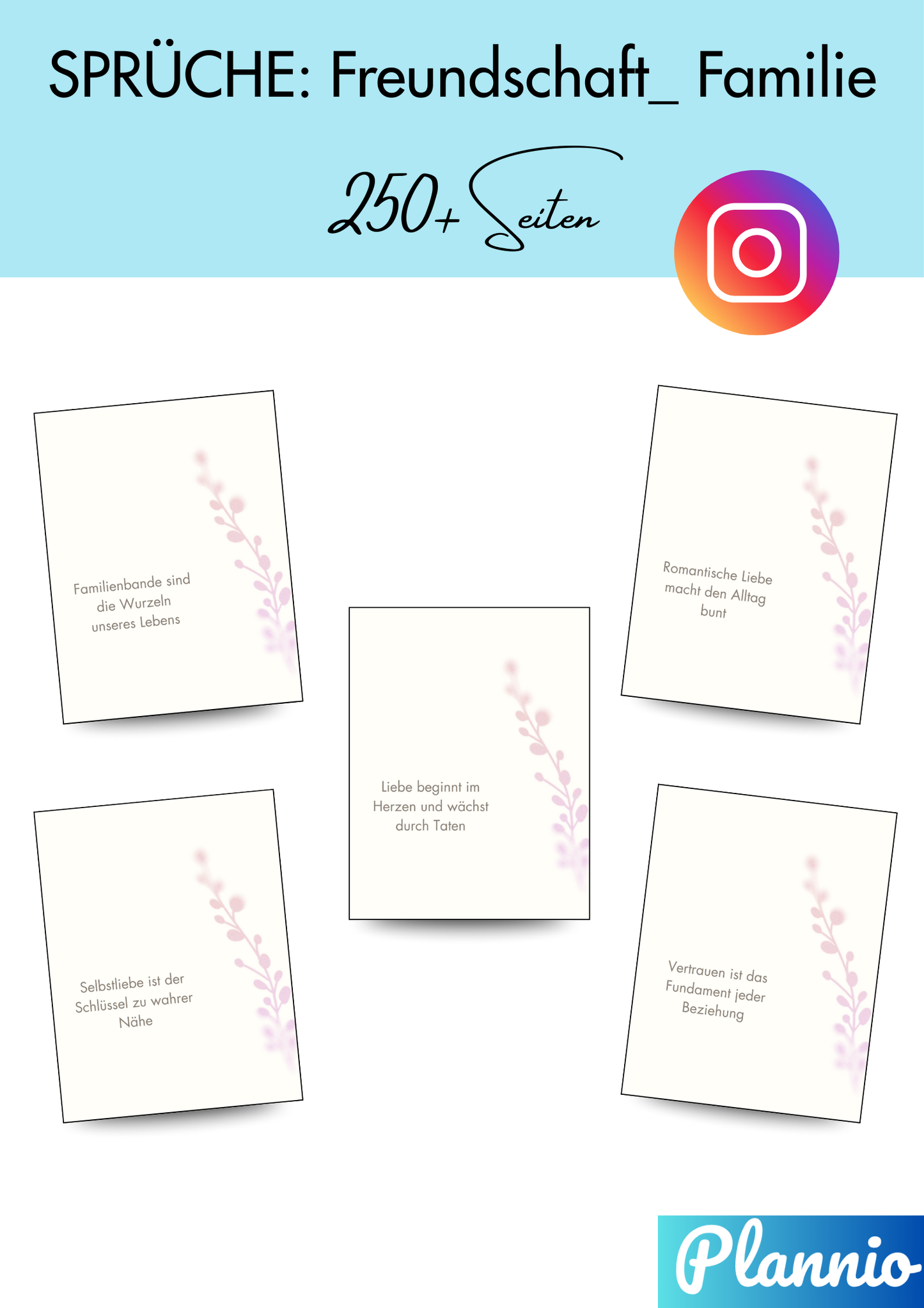 👭👨‍👩‍👧‍👦 250+ Instagram Vorlagen: Freundschaft & Familie