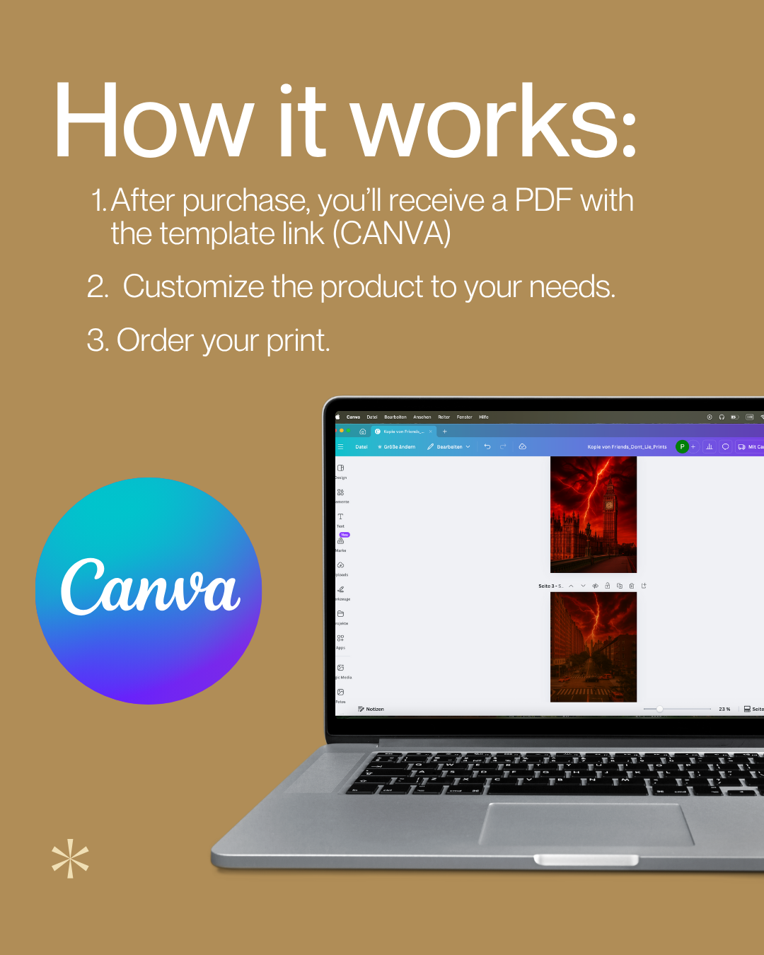 Upside Down Print Wall