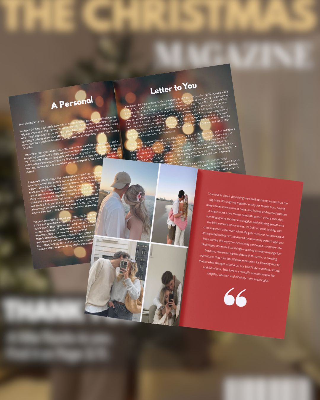 Weihnachtsmagazin | Persönliches Geschenk | +65 Seiten