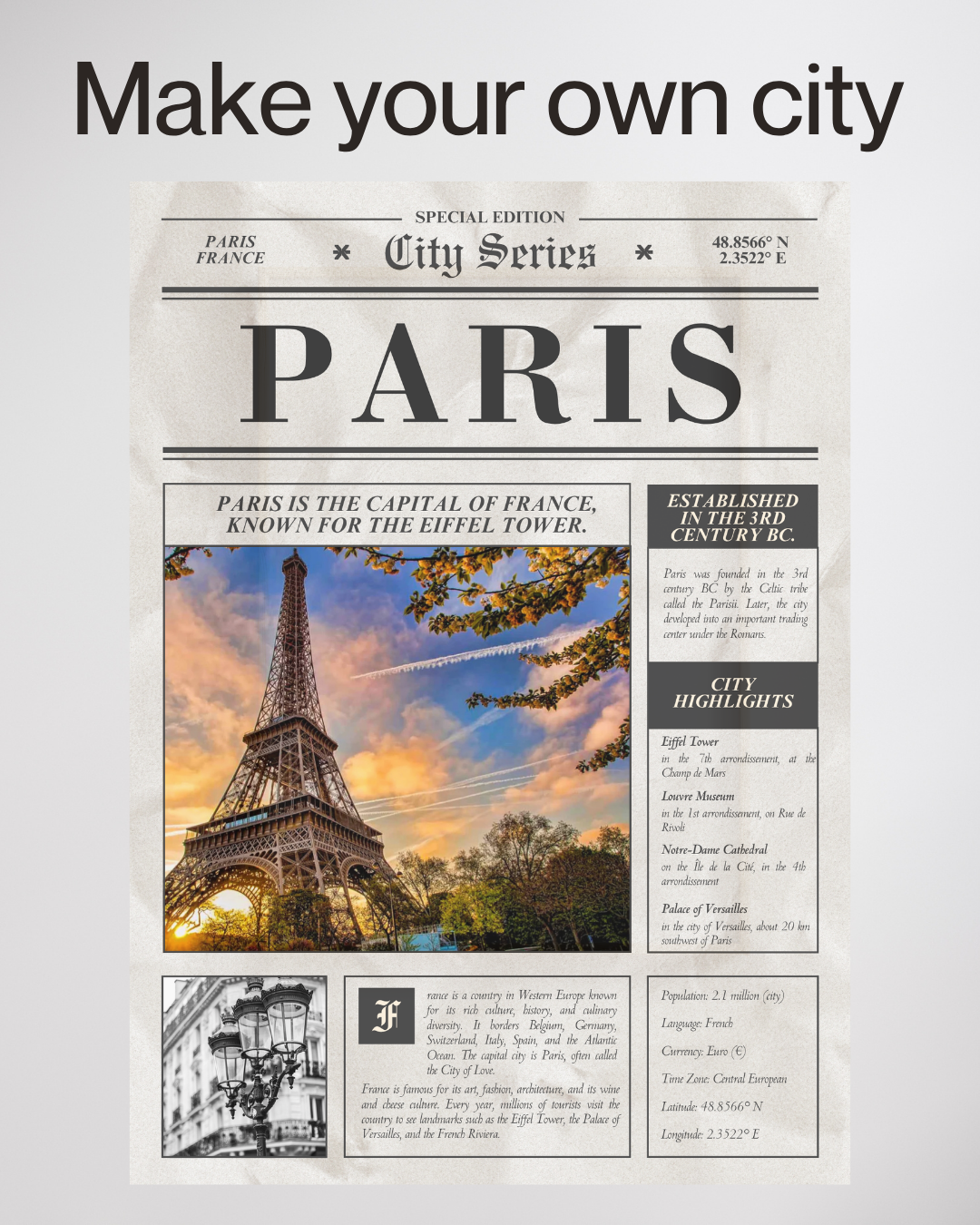 Produktbeschreibung: Zeitungsartikel – Stadtbild gestalten