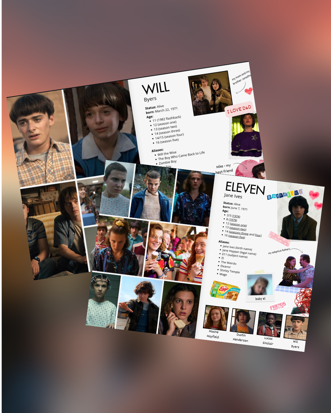 Hawkins-Files (Deutsch & Englisch) +65 Seiten