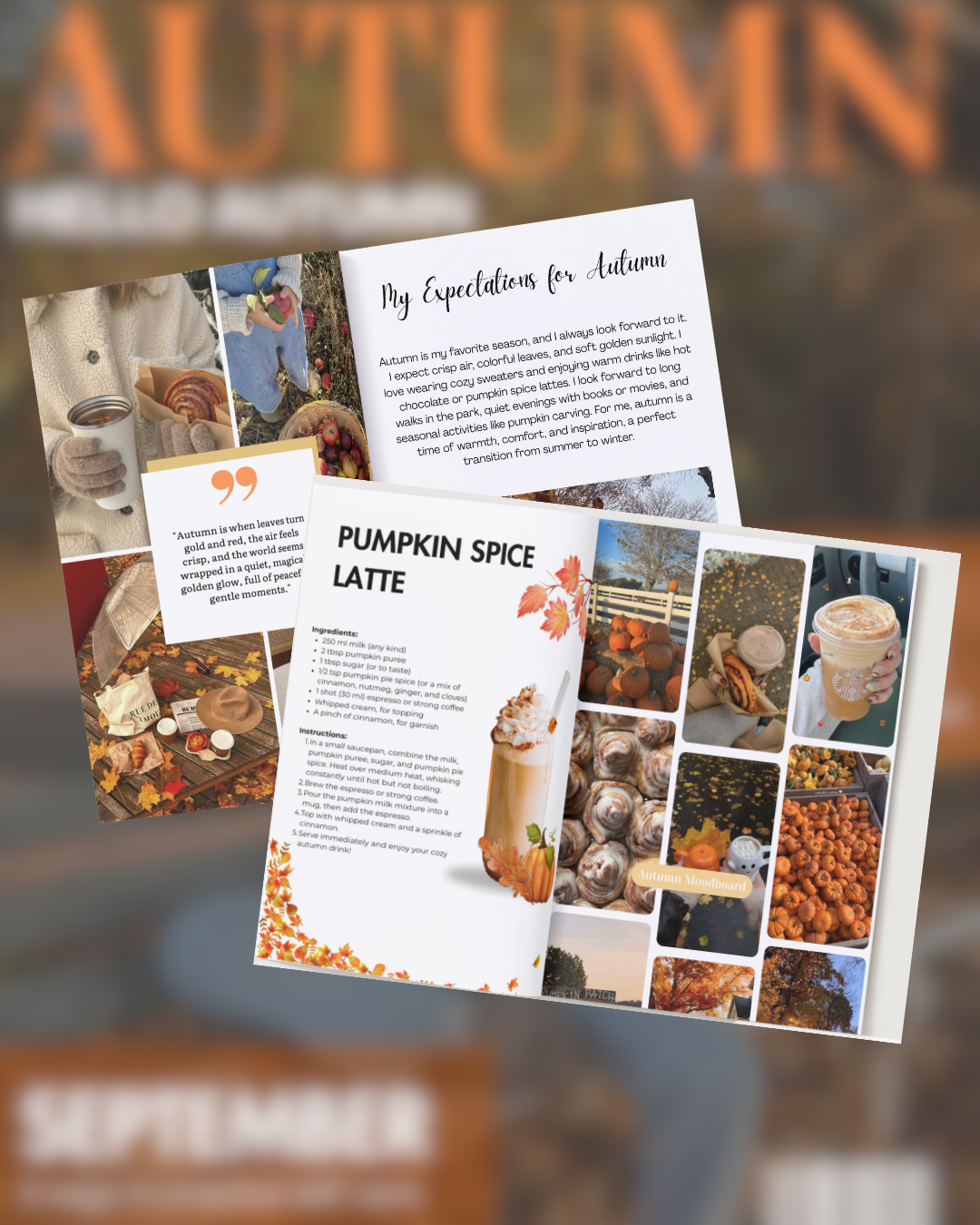 Herbst-Erinnerungsmagazin | 35+ Seiten