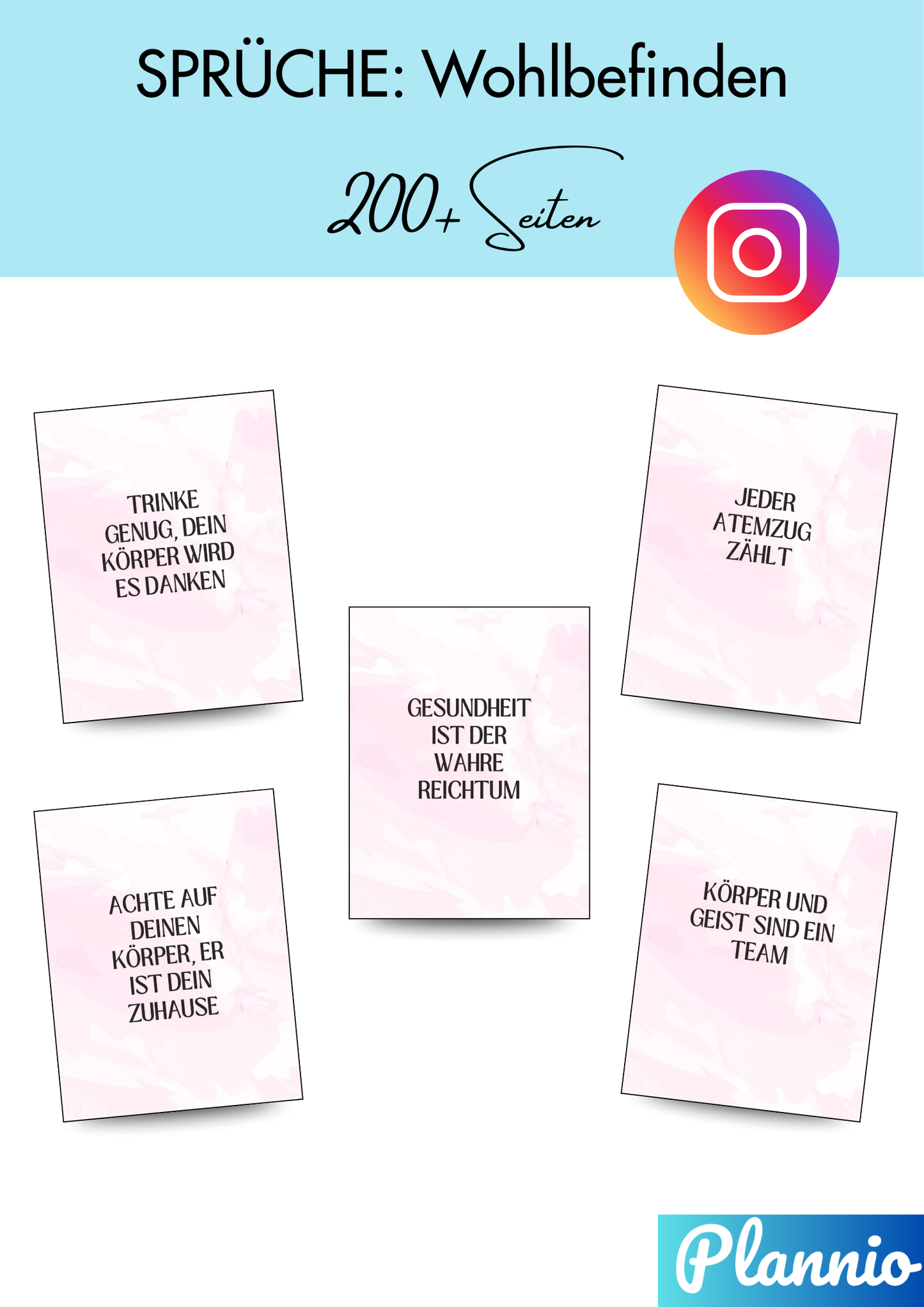 🧘‍♀️💚 200+ Instagram Vorlagen: Gesundheit & Wohlbefinden