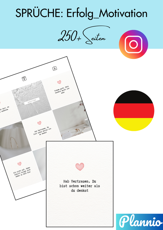 🚀💪 250+ Instagram Vorlagen: Erfolg & Motivation