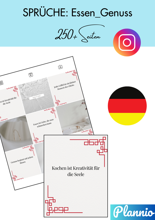 🍔🍕 200+ Instagram Vorlagen: Essen & Genuss