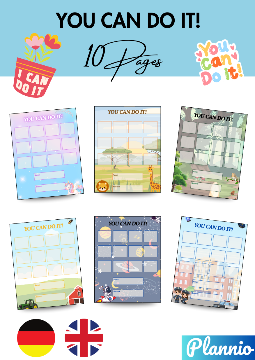 Belohnungsblätter – 10 Seiten inkl. Stickers (PDF)