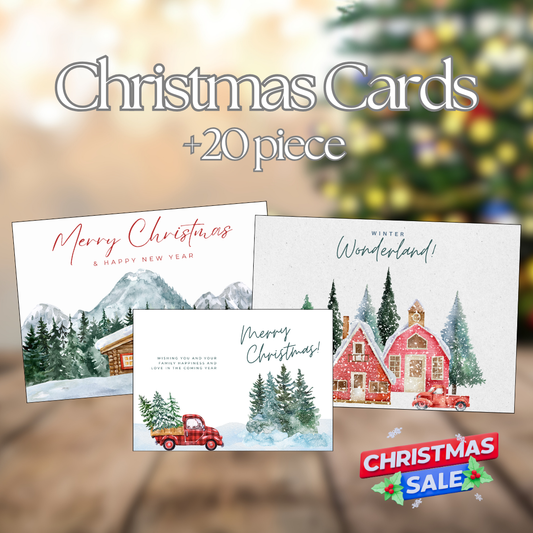 Weihnachtskarten | 20+ Karten zum Drucken