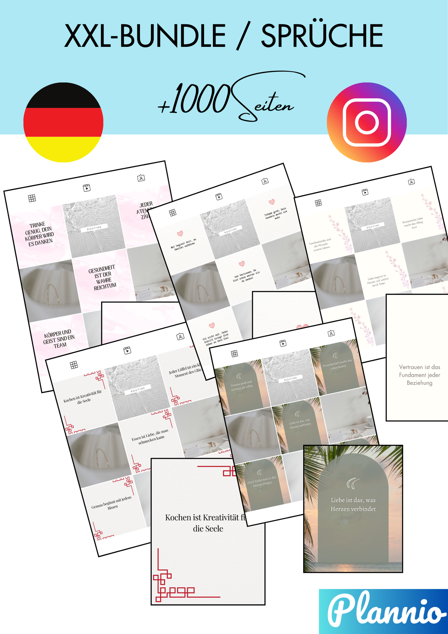 🎉 Bundle: Alle 1.000+ Instagram Vorlagen auf einen Schlag!