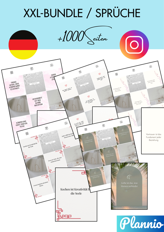🎉 Bundle: Alle 1.000+ Instagram Vorlagen auf einen Schlag!