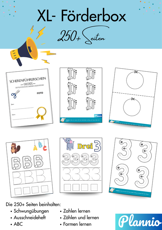 XL Box | Educational Fun | 250+ Pages |🌟 Save 41% now – only 29.- instead of 49.-!