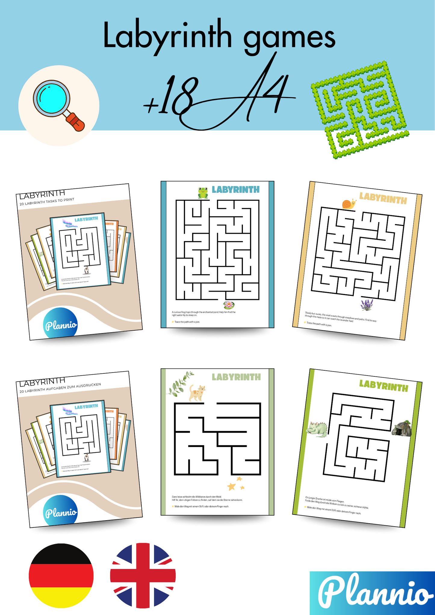 Labyrinth Spiele für Kinder (ab 3 Jahren)